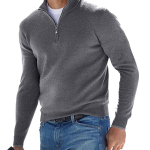 Bărbați sfert zip tricou pulover pulover de lână pulover de lână