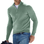 Încarcă imaginea în vizualizatorul Galerie, Bărbați sfert zip tricou pulover pulover de lână pulover de lână
