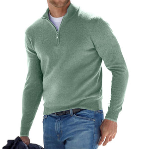 Bărbați sfert zip tricou pulover pulover de lână pulover de lână