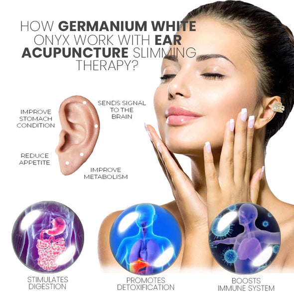 Astennu Lymphvity Auriculotherapy White Onyx EarCuff (Reducere pentru timp limitat 🔥 ultima zi)
