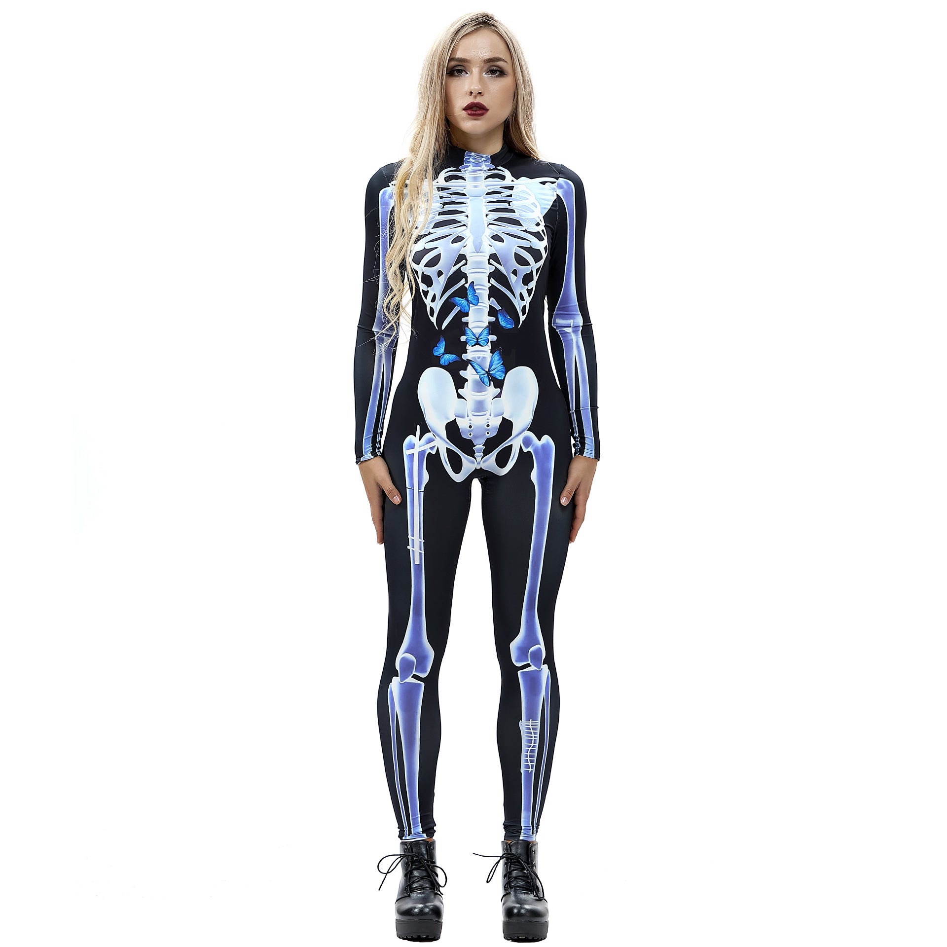 Halloween Eladó -Sexy Skeleton Bodysuit-[Ultima zi de promovare]
