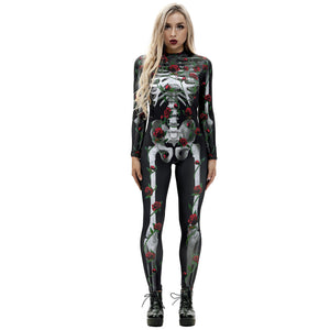 Halloween Eladó -Sexy Skeleton Bodysuit-[Ultima zi de promovare]